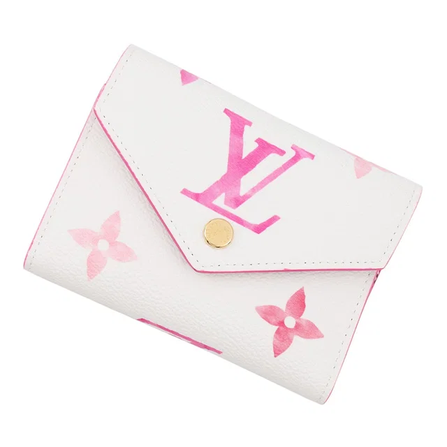 Louis Vuitton Portefeuille Victorine Crème/Rose TrianonM82062 Monogram Empreinte Leather in Pink Leather from GALLERY RARE