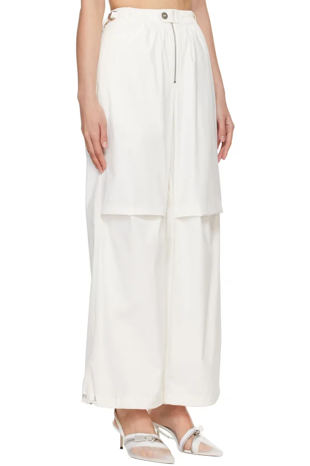 Dion Lee Off-White Flight Trousers, photo 2 of 4 from SSENSE