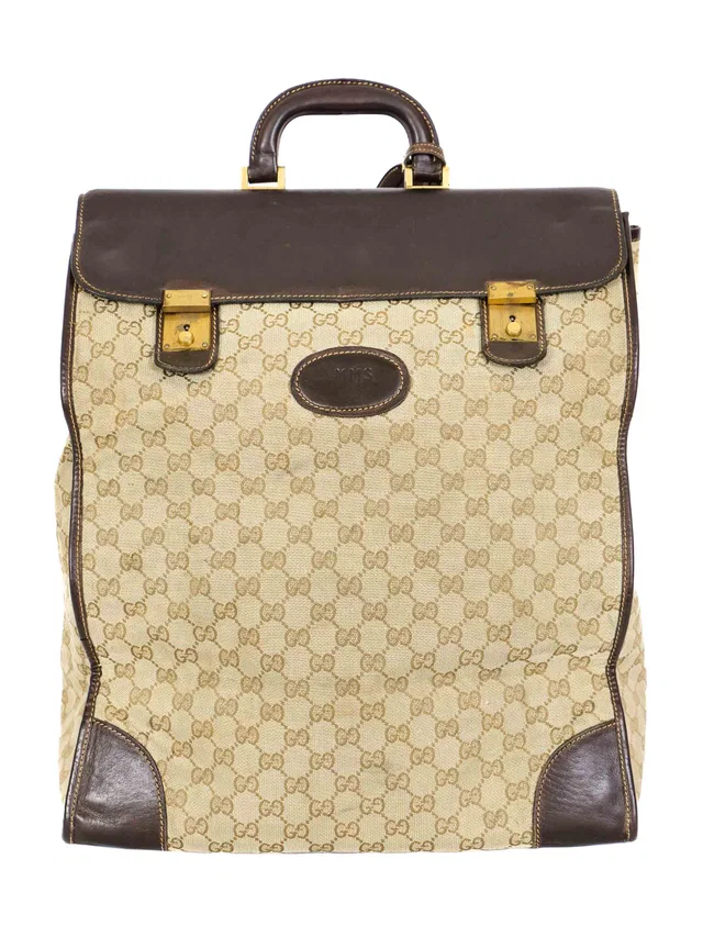 Gucci Monogram Fold Up Tote in Canvas from Arcade Vintage
