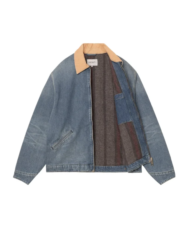 Carhartt WIP Detroit zip-up denim jacket, photo 2 of 7 from SENSER
