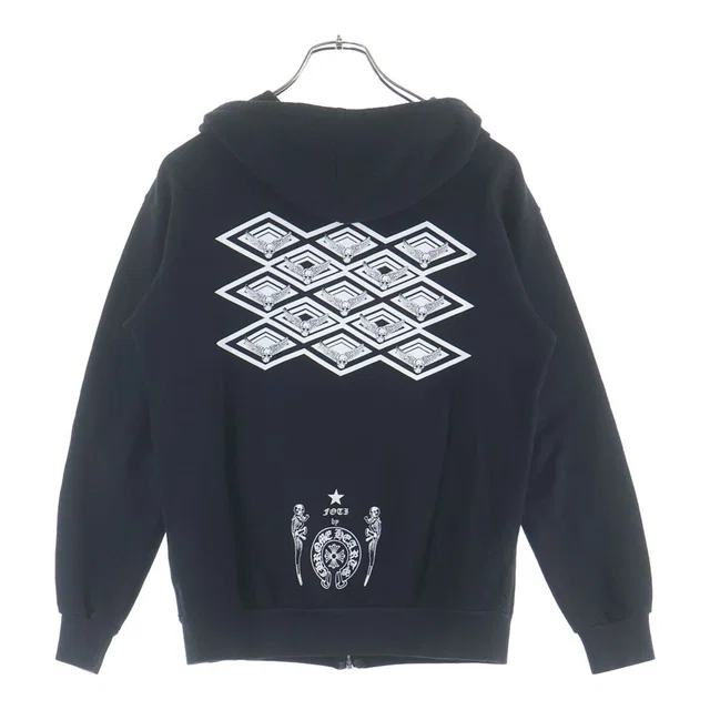 Chrome Hearts Sweatshirt HD Zip Foti Fotiback Print Zip Up Hoodie from The Reluxe