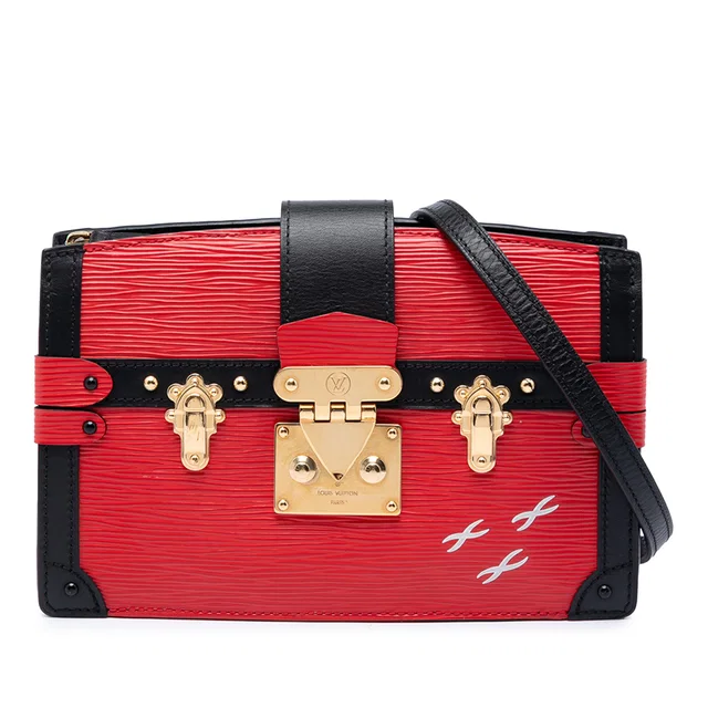 Red Louis Vuitton Epi Trunk Clutch Crossbody Bag in Red Leather from Designer Revival