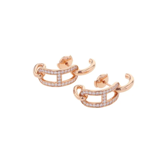 Hermès Adagio Earrings 18K Pink Gold in Pink from GALLERY RARE, photo 2 of 11