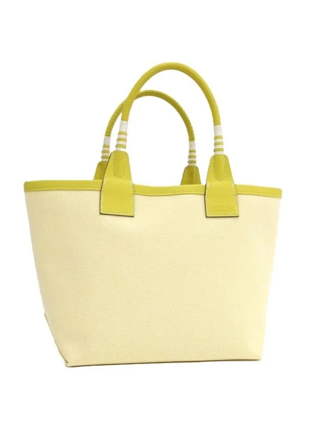 Hermès Steeple 25 Tote Toile Ash Swift Lime in yellow|gray Swift leather from Poshmark, photo 1 of 1