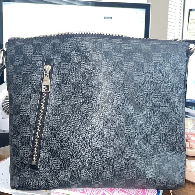 Louis Vuitton Black Damier Graphite Crossbody Bag in silver|black|gray Canvas from Poshmark, photo 1 of 1