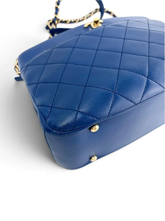 Chanel Blue Carry Chic Shopping Tote in Blue Lambskin from Season 2 Consign, photo 8 of 9