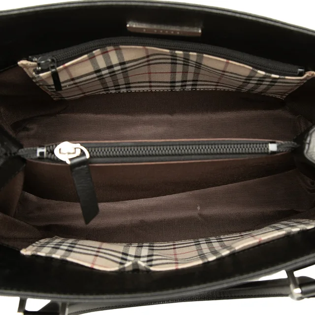 Black Burberry Leather Handbag in Black Leather from Designer Revival, photo 2 of 2