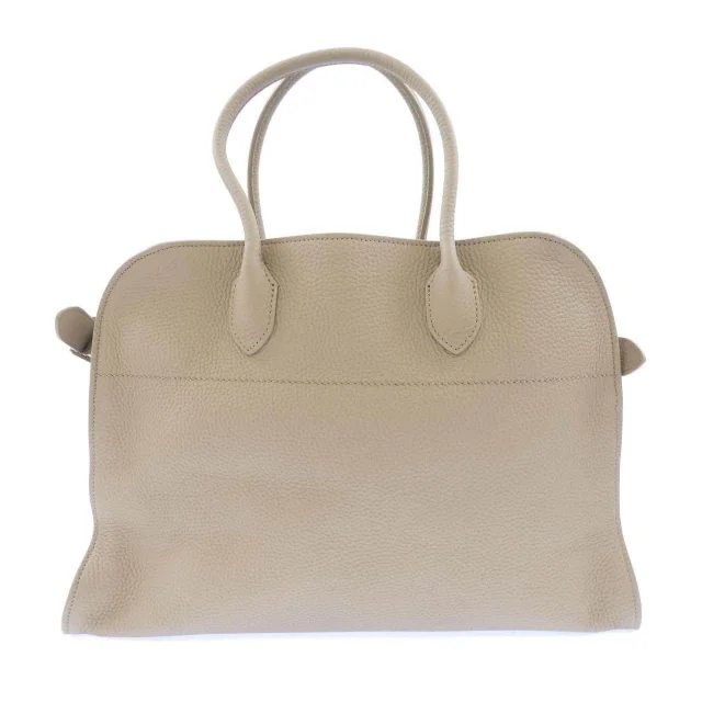 The Row Soft Margaux Calf Bag in Beige Calfskin from LuxUness, photo 3 of 7
