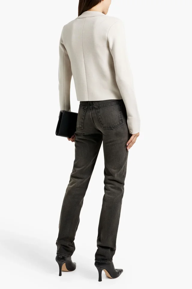 Rag & Bone Joy Cropped Double-Breasted Merino Wool-Blend Blazer, photo 3 of 4 from THE OUTNET