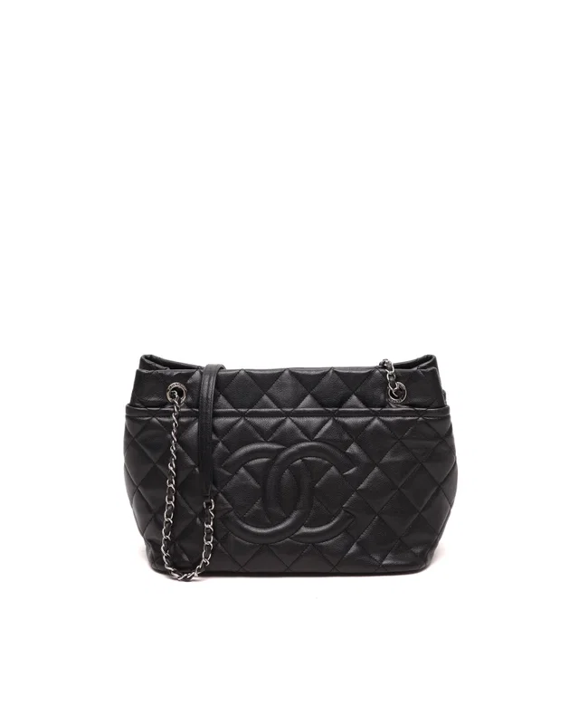Chanel CC Timeless Caviar Tote Bag in Caviar leather from A Retro Tale