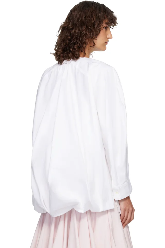 JACQUEMUS White 'The Pittore' Blouse, photo 3 of 4 from SSENSE