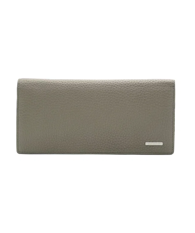 Mulberry Long Wallet Cardholder Grey Leather with Grain in Grey Leather from Luxury Promise