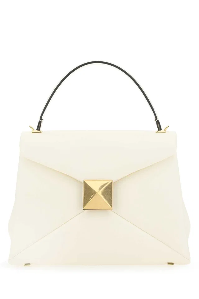 Valentino Garavani Top Handle Bag — White Leather in White Leather from HEWI