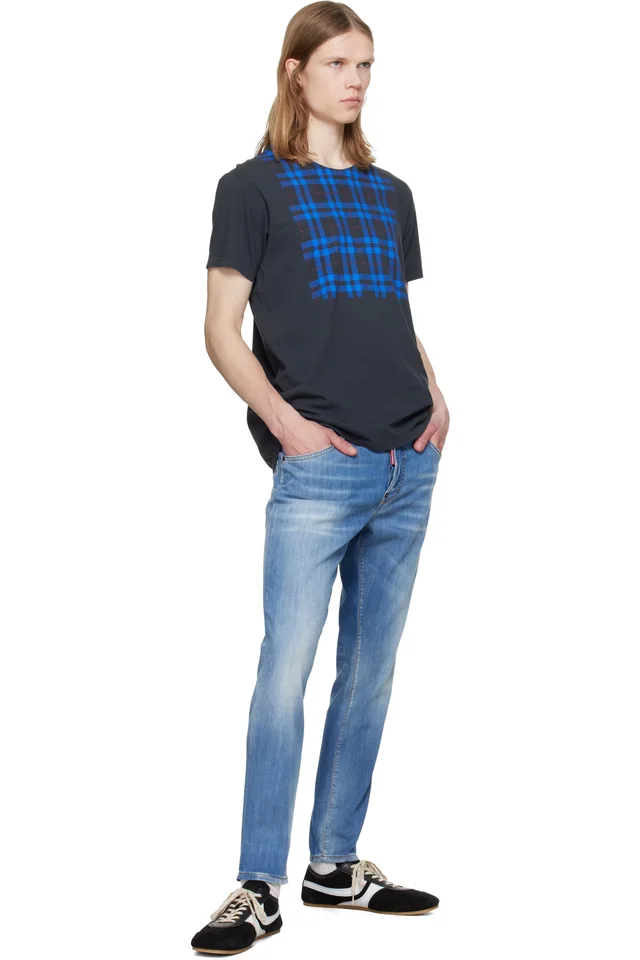 Dsquared2 Blue Light Wash Skater Jeans, photo 4 of 4 from SSENSE