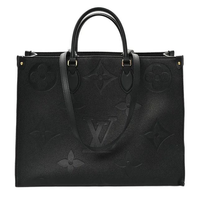 Louis Vuitton OnTheGo GM Monogram Empreinte Leather Bag - Black in Black Leather from H&T