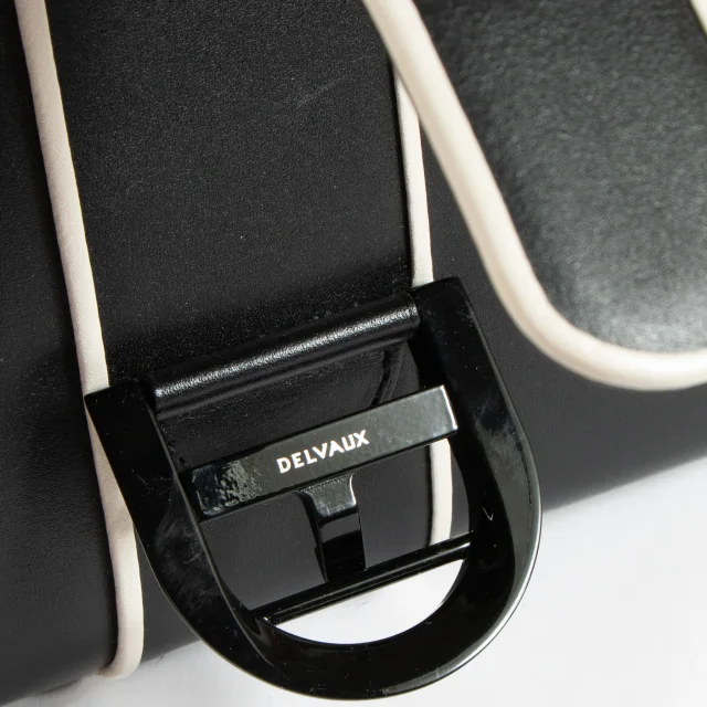 Delvaux Black Illusion Brillant Mini Bag in Black Leather from Labellov, photo 8 of 9