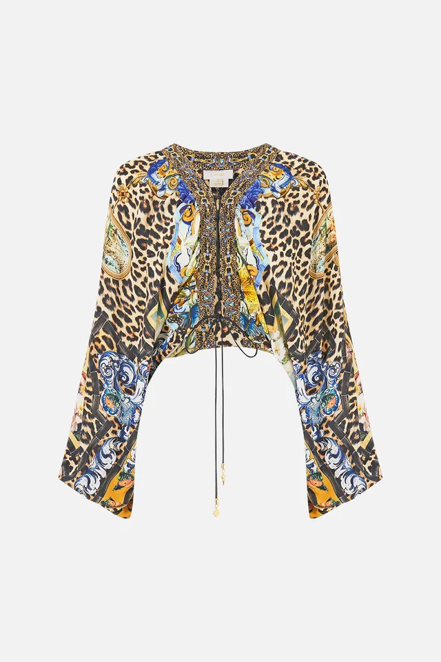 Camilla eBoutique LACE UP FRONT BLOUSON SLEEVE BLOUSE SEVILLIAN STYLE from CAMILLA, photo 1 of 1