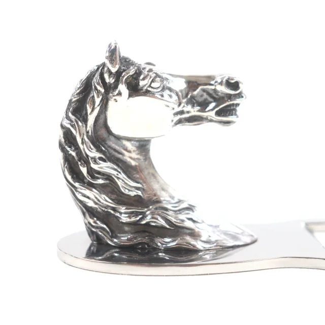Hermès Shuval Horse Metal Bottle Opener in Silver from LuxUness, photo 5 of 11