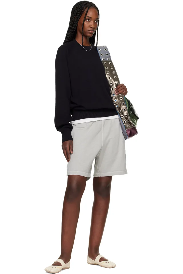 Stone Island Navy 5100020 Light Raw Hand Organic Cotton Sweater, photo 5 of 5 from SSENSE