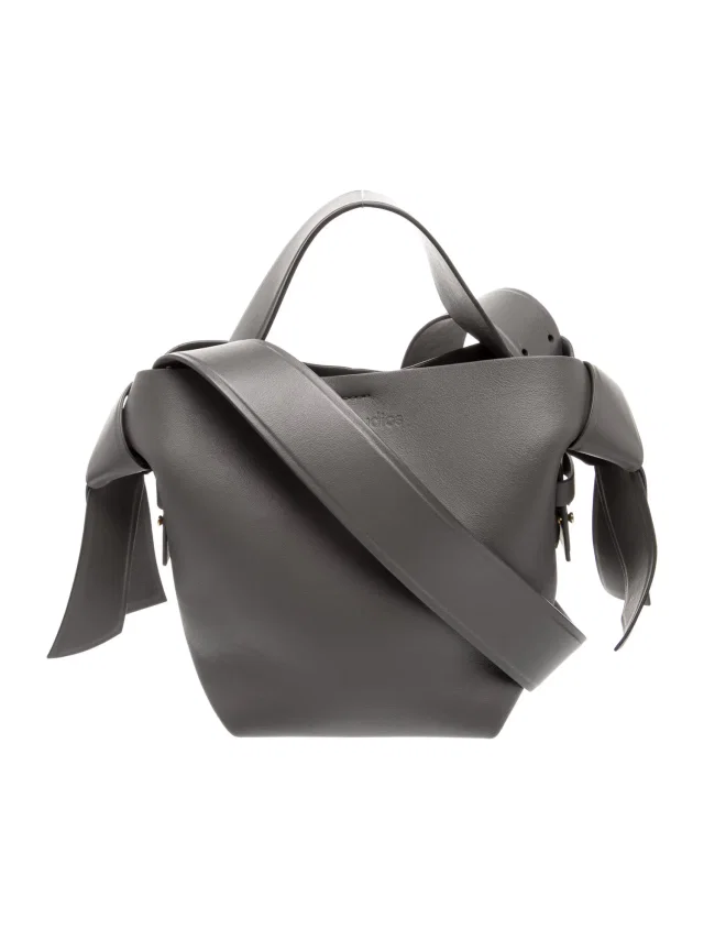 Acne Studios Leather Top Handle Bag in gray Leather from The RealReal