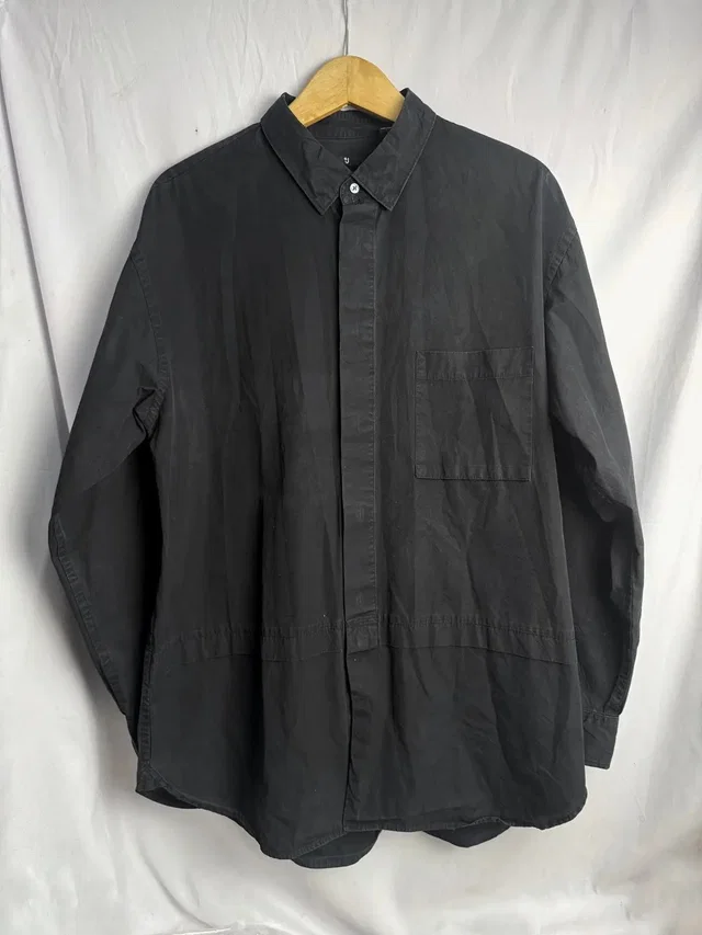 Jil Sander Button Shirt Uniqlo Yohji Styled in black from Grailed