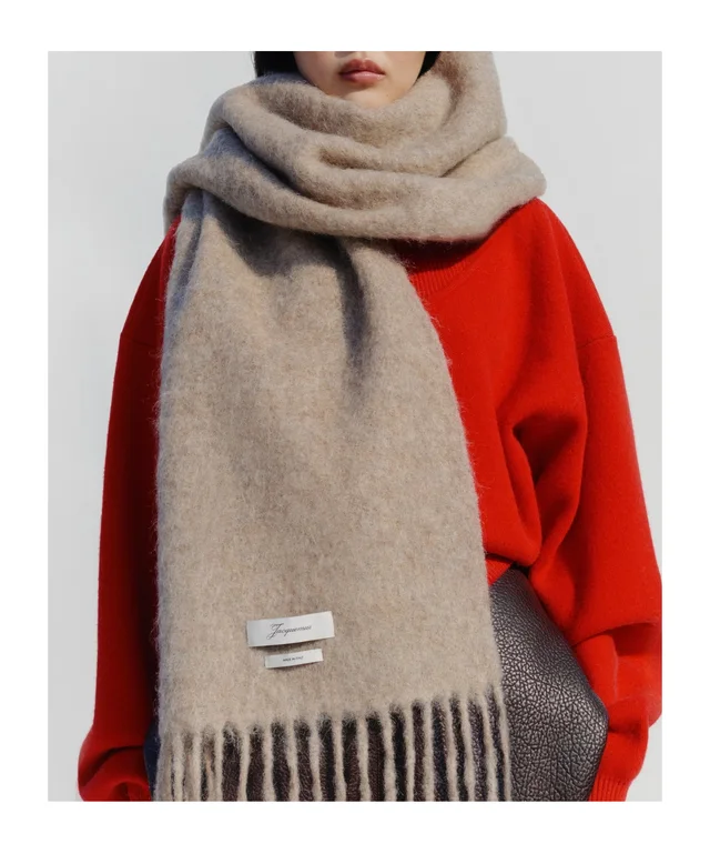 Jacquemus Carro Fringed Scarf, photo 3 of 3 from SENSER