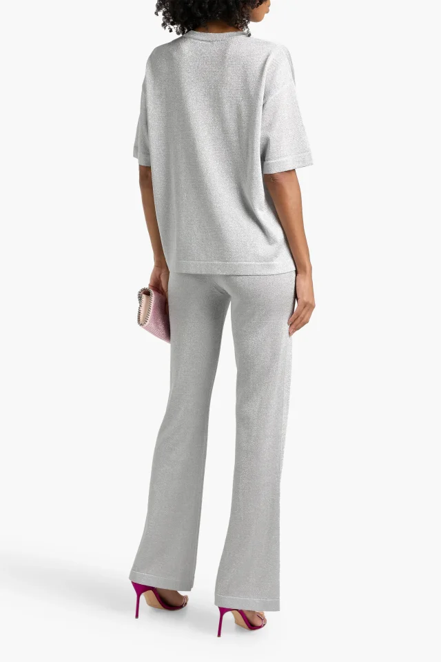 Missoni Metallic Knitted Flared Pants, photo 3 of 4 from THE OUTNET