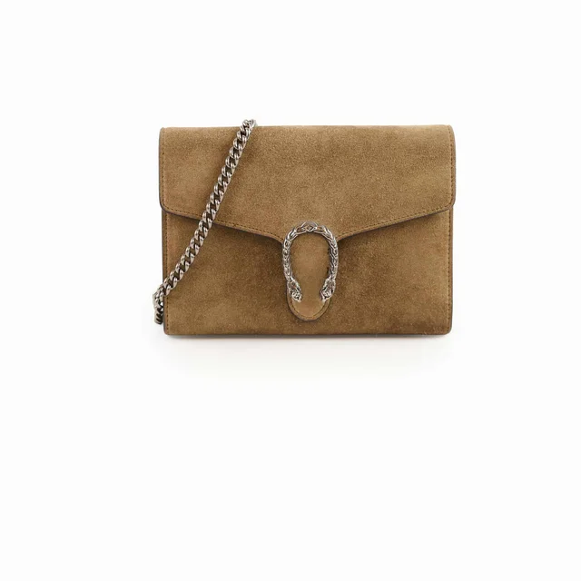 Gucci Dionysus WOC Suede Brown in Brown Suede from The Purse Affair