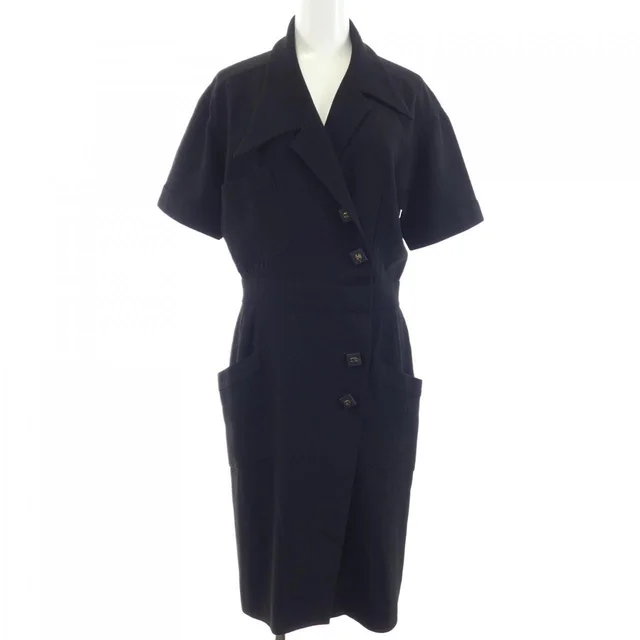 Chanel Vintage Dress Black in Black from The Reluxe