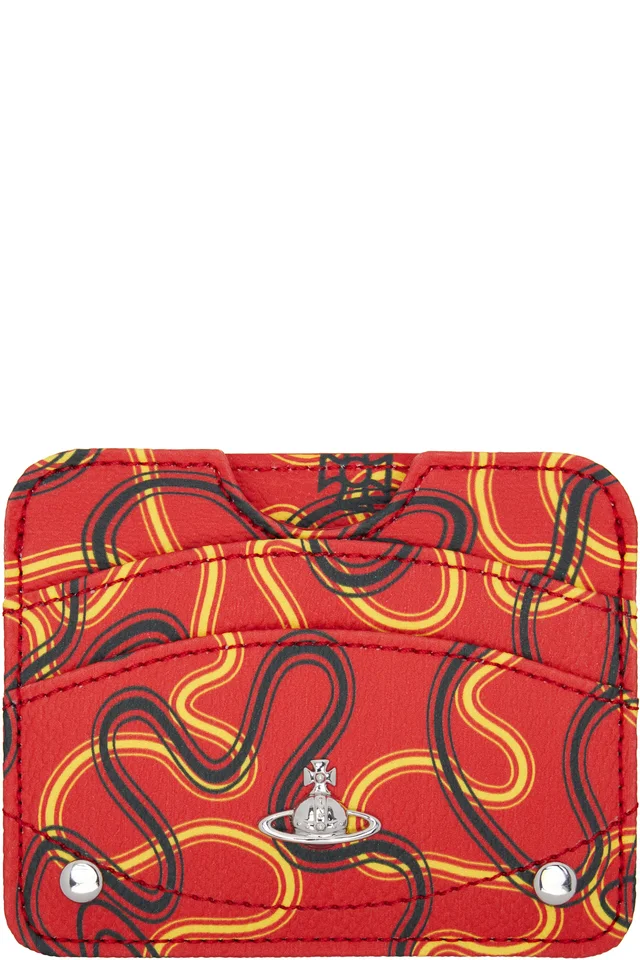 Vivienne Westwood Red Half Moon Flat Card Holder, image 1 of 1 from SSENSE