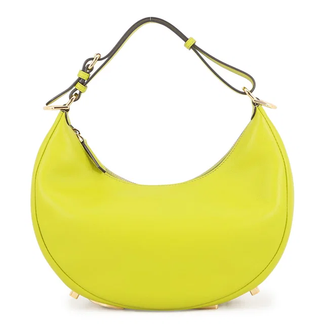 Fendi Graphy Hobo Bag LimeGreen8BR798 Leather Size Small in Leather from GALLERY RARE