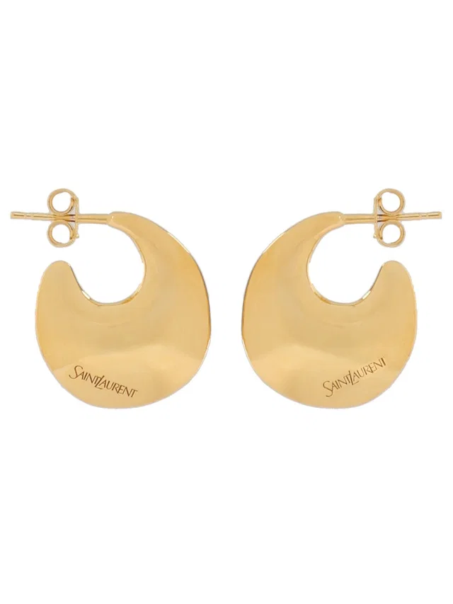 Saint Laurent Earrings — Gold Brass in Gold from HEWI