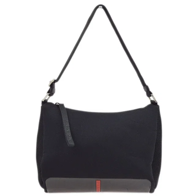 Prada Sport Black Shoulder Bag in Black Nylon from AMORE Vintage Tokyo