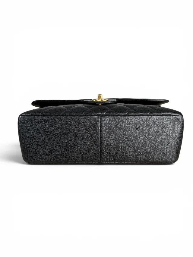 Chanel Black Caviar Jumbo Double Flap Classic in Black Caviar leather from Season 2 Consign, photo 7 of 11