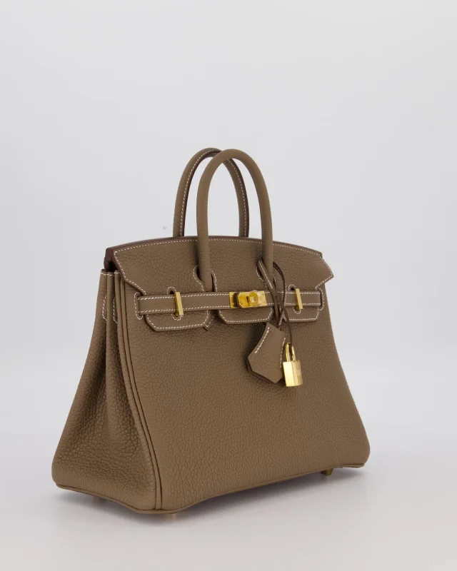 Hermès Birkin 25 Retourne Bag in Taupe Togo leather from Sellier, photo 3 of 12