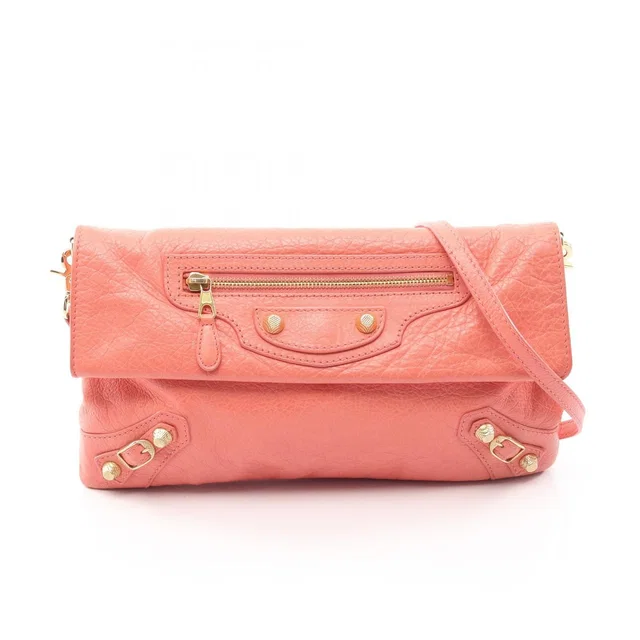 Balenciaga Clutch Giant Envelope 2-Way Orange Leather in Orange Leather from The Reluxe