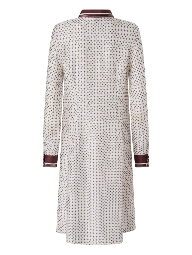 PINKO midi shirt dress with tie print, photo 2 of 2 from FARFETCH