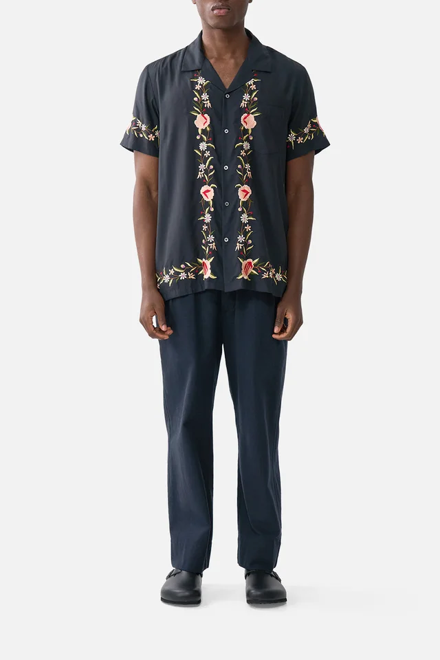 Camilla eBoutique EMBROIDERED SHORT SLEEVE CAMP COLLARED SHIRT DAUGHTERS OF DUENDE from CAMILLA, photo 1 of 1