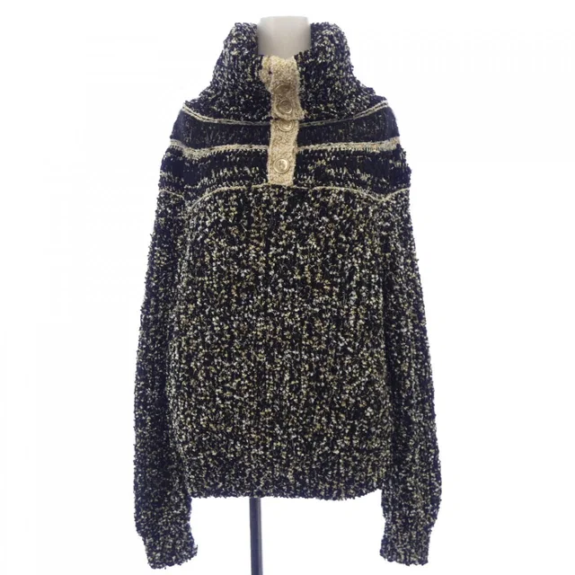 Chanel 19A Knit Sweater Black in Black from The Reluxe