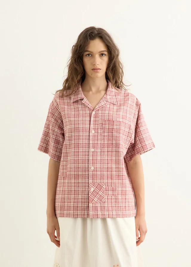 Story MFG Greetings Shirt in Red from Incu, photo 1 of 1