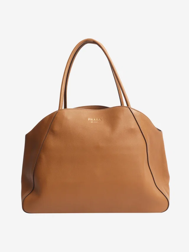 Prada Brown leather shoulder bag in Brown Leather from Sign of the Times