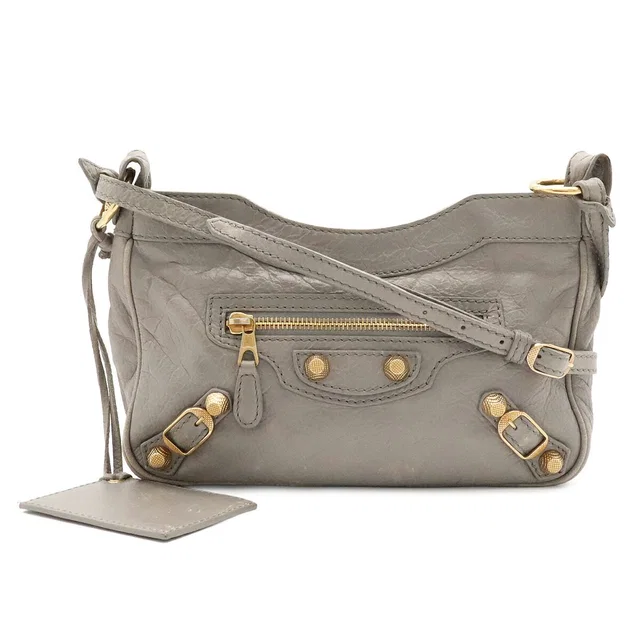 Balenciaga Giant Hip Leather 2way Shoulder Bag in Leather from LuxUness