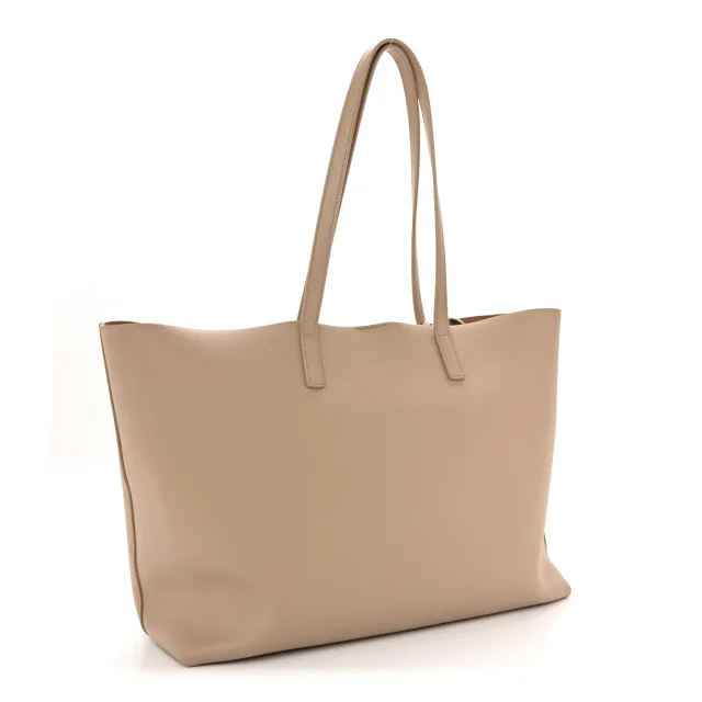 Saint Laurent Large Shopping Tote Dark Beige in Beige Calfskin from FASHIONPHILE, photo 4 of 13