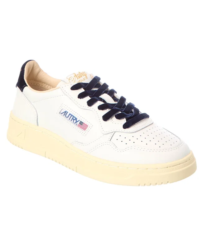 Autry Medalist Leather & Velvet Sneaker, image 1 of 1 from Rue La La