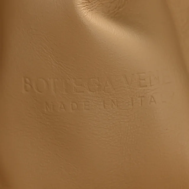 Bottega Veneta Nappa Maxi Intrecciato The Pouch Oversized Clutch Almond in Nappa leather from FASHIONPHILE, photo 6 of 11