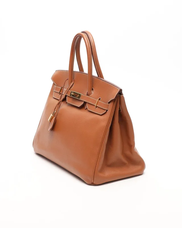 Hermès Courchevel Birkin 35 Bag in Denim from A Retro Tale, photo 2 of 10