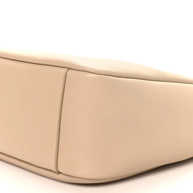 Saint Laurent Smooth Calfskin Small Le 5 A 7 Soft Hobo Sea Salt in Calfskin from FASHIONPHILE, photo 9 of 9