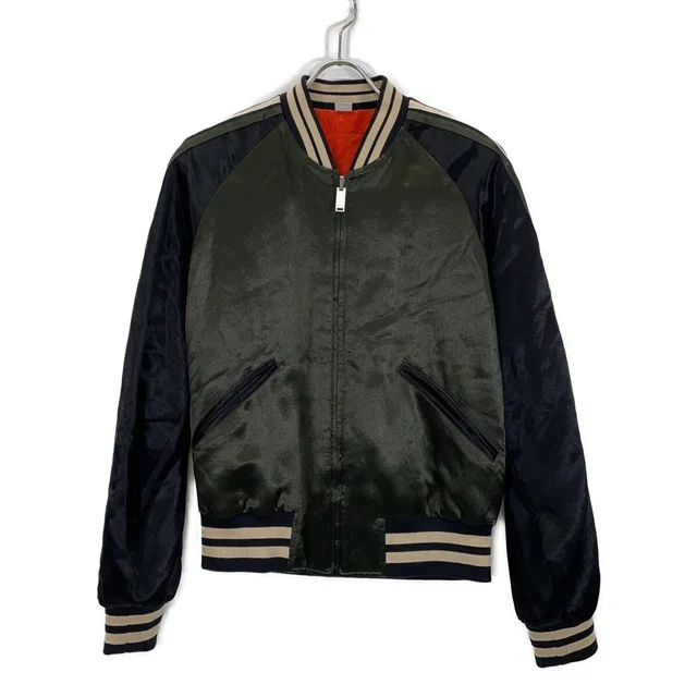 Gucci Khaki Reversible Bomber Jacket 44 in Green from The Reluxe