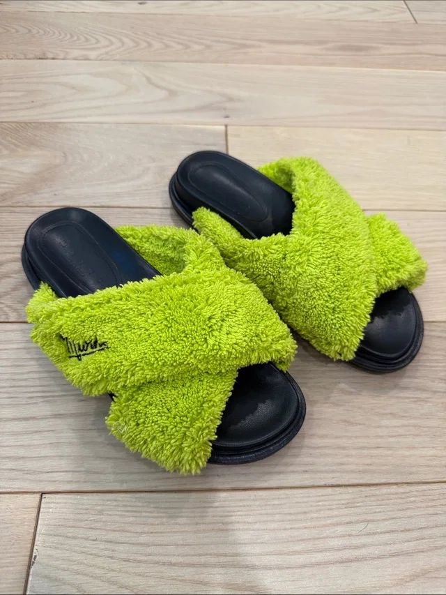 Marni Fussbett Sandals Size 39 in green|black Leather from Poshmark
