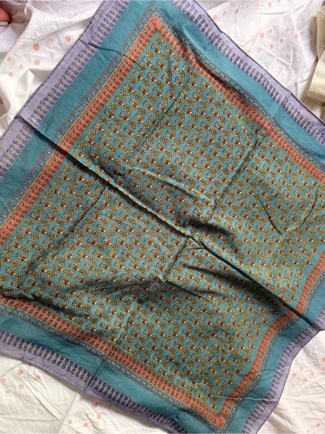 Dior Vintage Handkerchief in green|orange from Poshmark